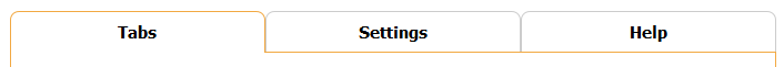 tabs settings help